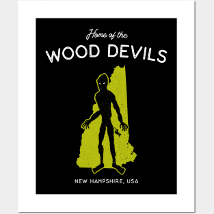 Home of the Wood Devils - New Hampshire, USA Cryptid Posters and Art